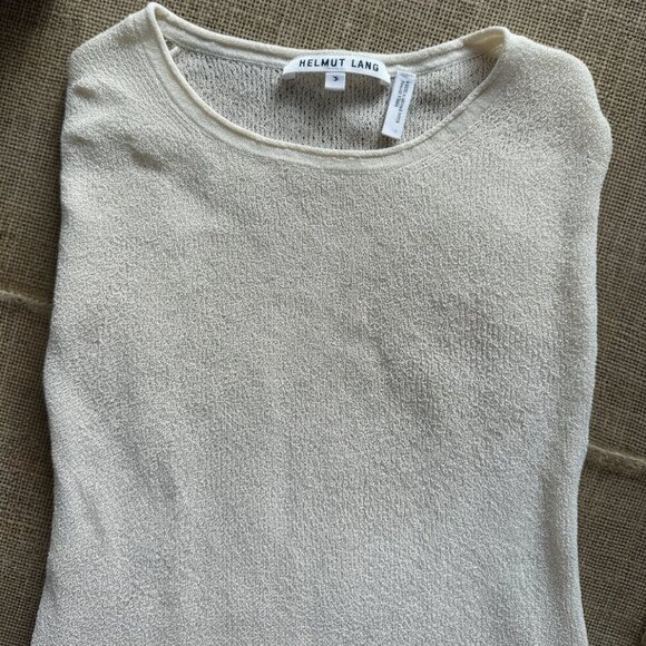 Helmut Lang Textured Long Sleeve Top - Picture 3 of 4